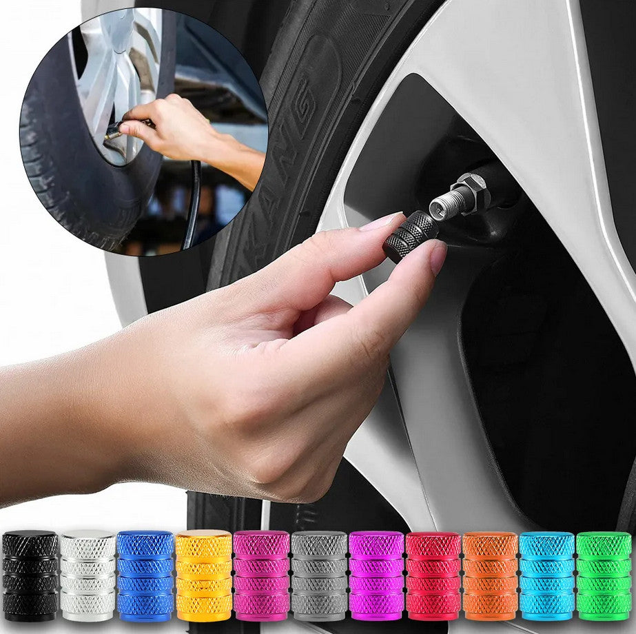 4-piece car tire valve cover rod air dust cover dustproof Neo chrome alloy bomb for Lexus