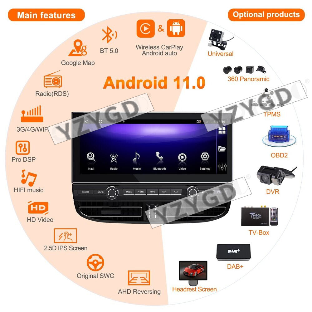 2010-2017 for Porsche for Cayenne Android Car Radio Stereo Receiver Carplay Screen