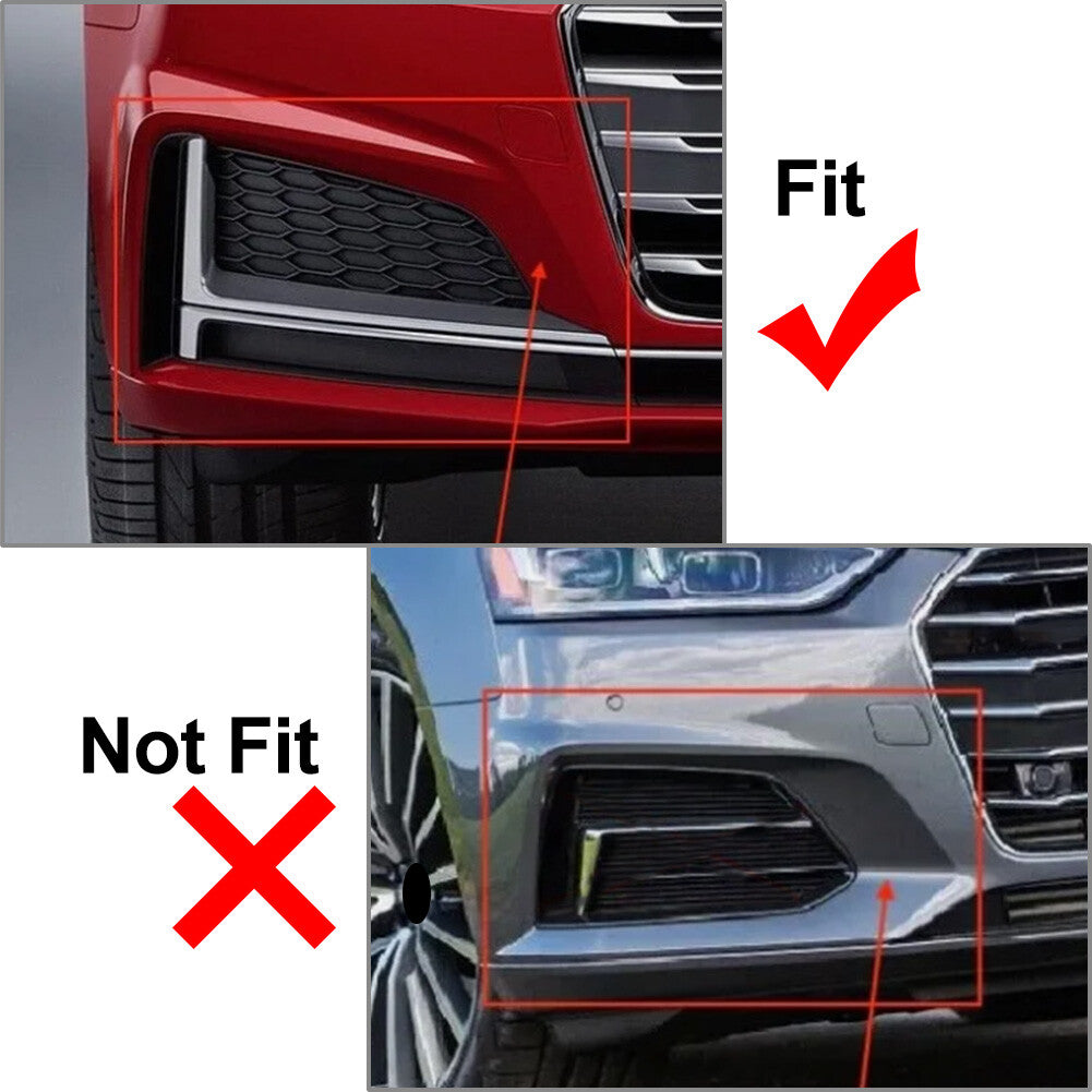 Front Bumper Fog Light Lamp Grill Bezel Cover for Audi A5 S-line S5 2017-20 left