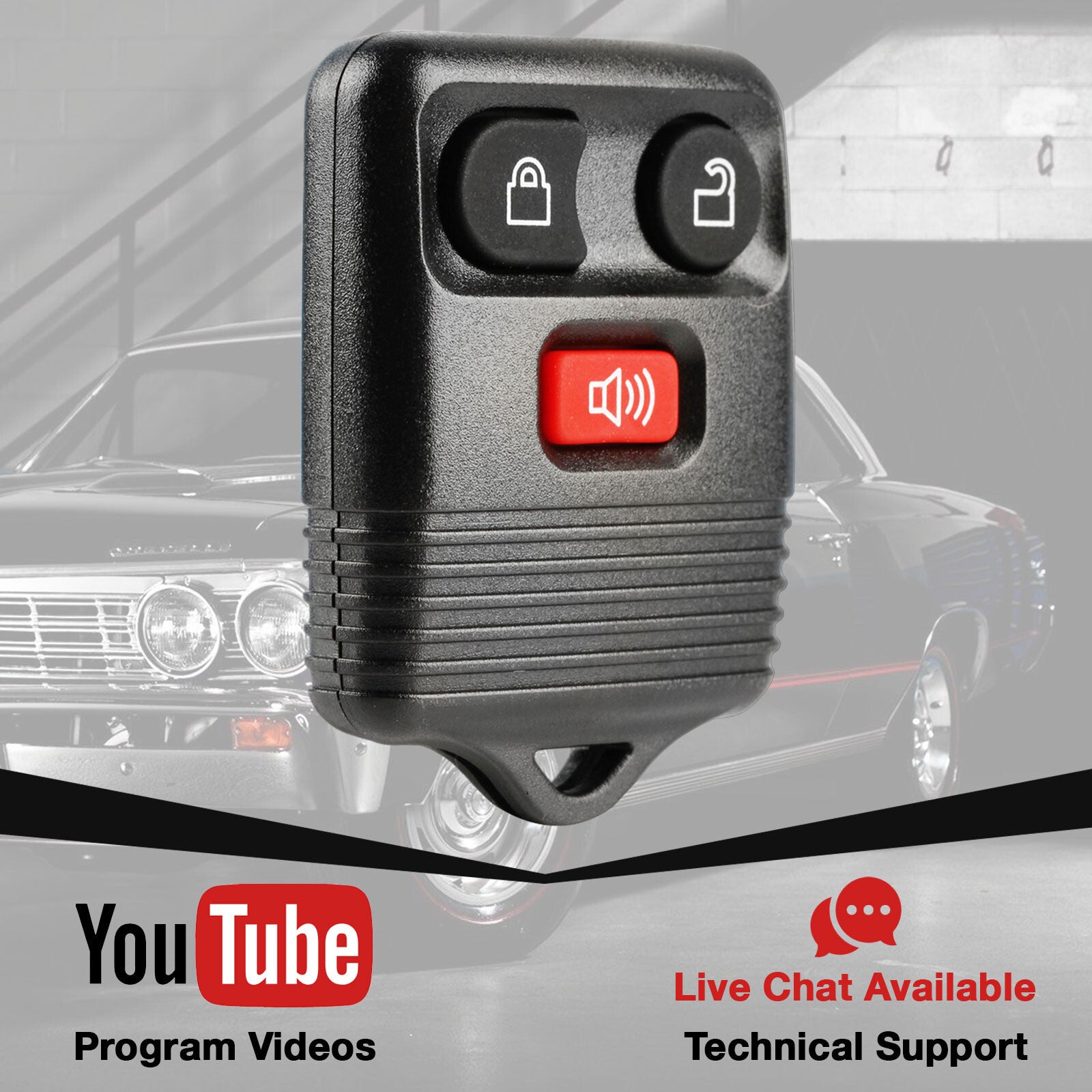 2. Compatible with 2001, 2002, 2003, 2004, 2005, 2006, and 2007 for Ford Escape Ranger remote keychain.