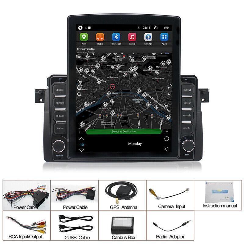 Car 1+16G 9.7 Android 10.1 Stereo FM Player MP5 GPS Navi for BMW E46 3 Series