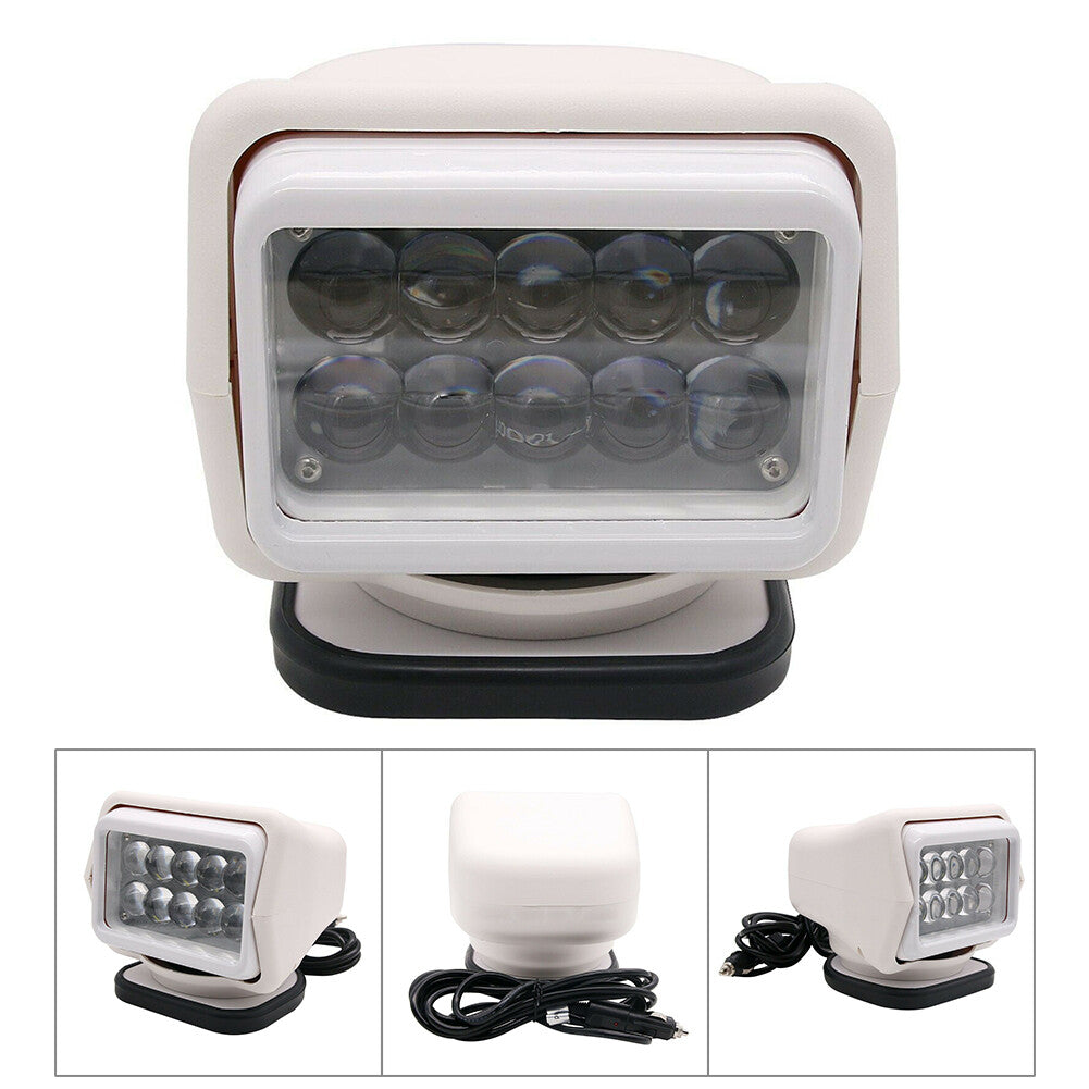50W LED Remote Control Searchlight 360¡ã Magnetic Base for Trucks, Boats, and Camping