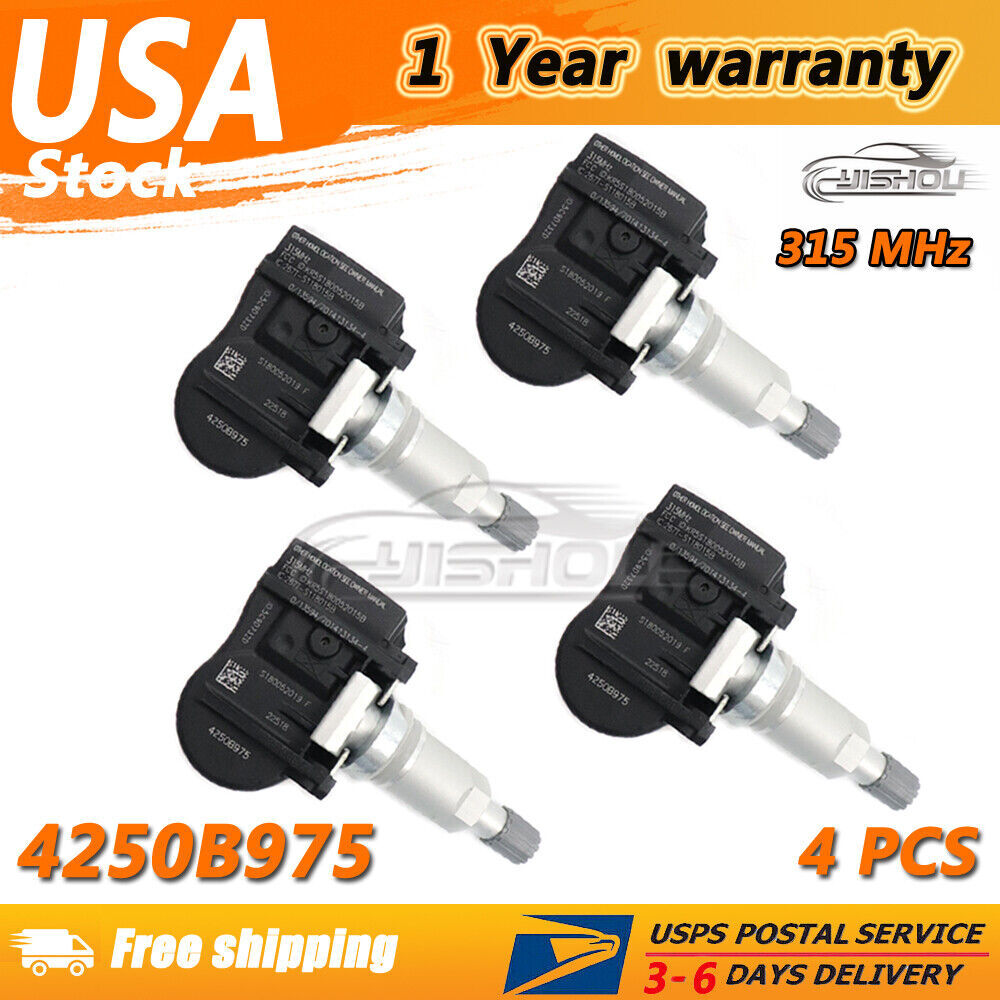 4x TPMS TIRE PRESSURE SENSOR for Mitsubishi Lancer Outlander Sport NEW 4250B975