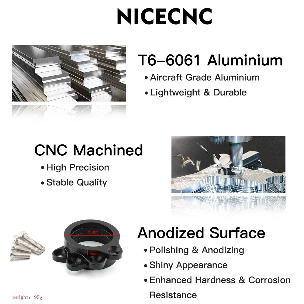 for Kawasaki NINJA250 400 2018-23 Handlebar Riser Spacer Clamp Lifting 6MM 12MM