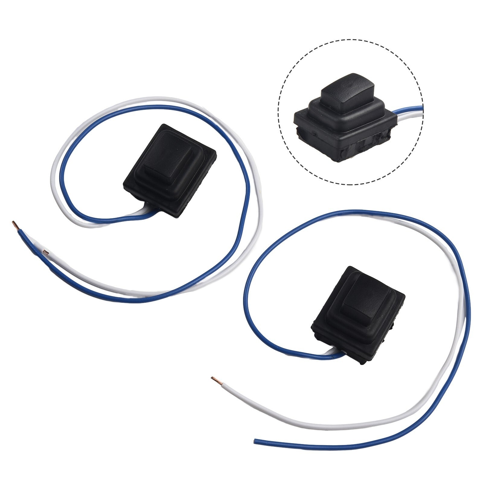 2x Front Outside Door Handle Small Button Switches for Hyundai