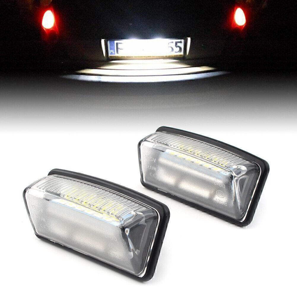 2Pcs LED License Number Plate Light white for Toyota Crown Reiz Vios 2005-10 06
