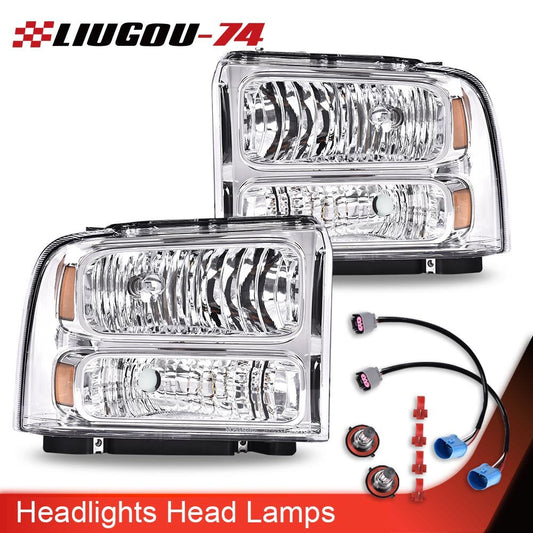 Suitable for 99-04 for Ford Super Duty F-250 F-350 truck travel convertible headlights