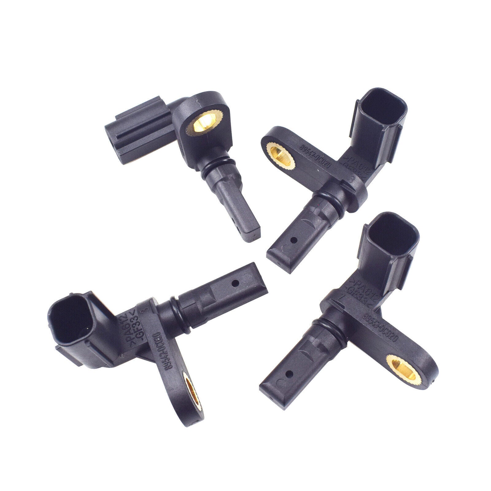 for Toyota Sequoia Tundra 89542-0C020 4Pcs ABS Wheel Speed Sensor Front Rear