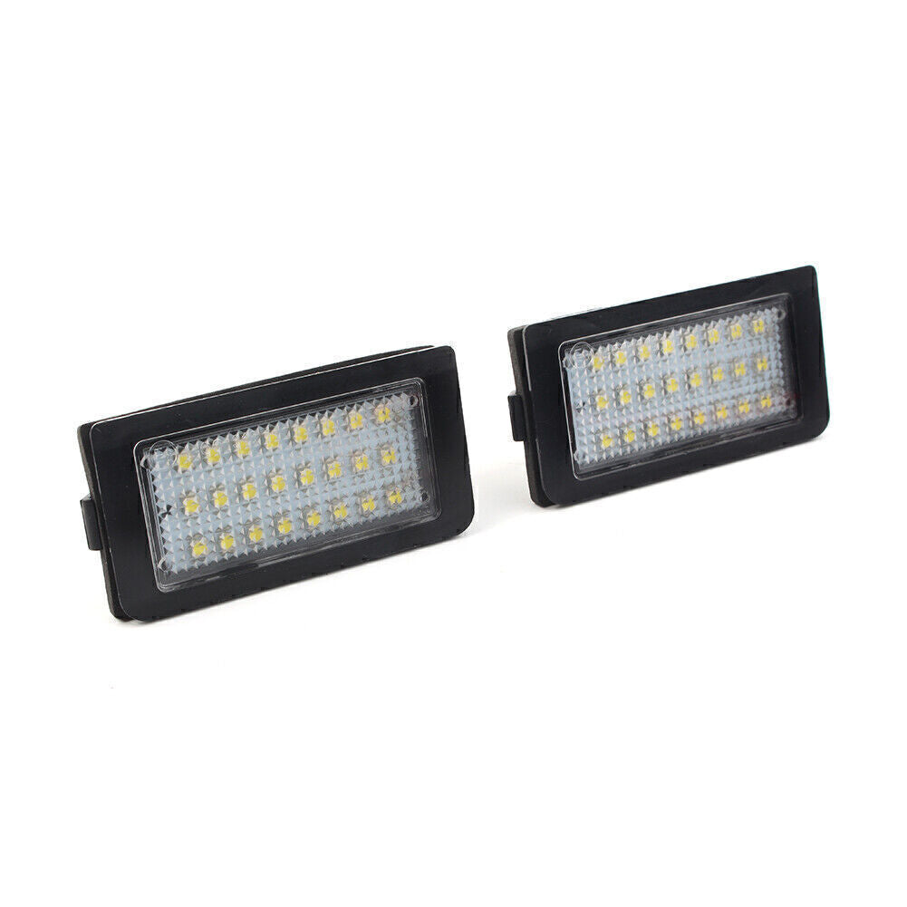 2pcs LED License Number Plate Light For 95-01 98 for BMW E38 7 Series CanBus 24-SMD