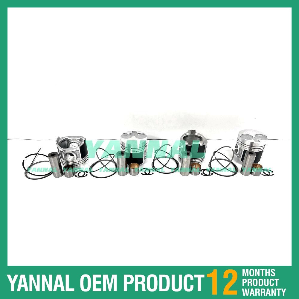Piston kit with rings STD for Shibaura N844 engine