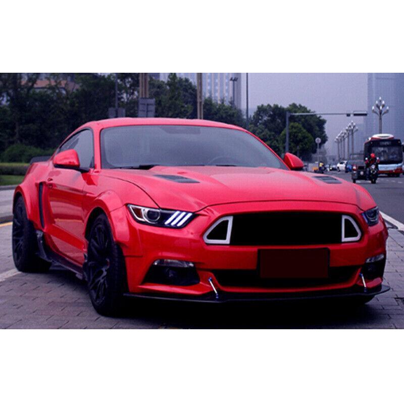 Suitable for 15-17 for Ford for Mustang front bumper lip, carbon fiber front lip pot.
