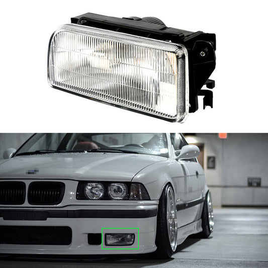 Left Side Bumper Fog Light for 1992-1998 for BMW E36 3-series 2/4dr Clear Lens