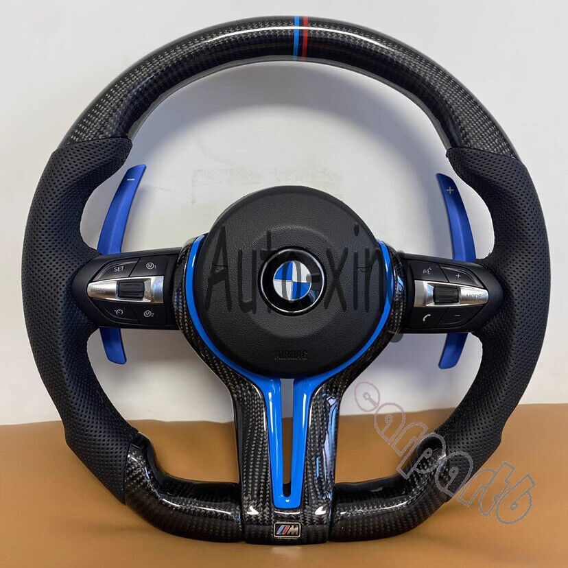 Carbon Fiber Heated Steering Wheel For BMWM3 M4 M5 M6 F80 F10 F30 X5 X6 2014-19