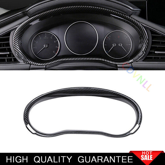 for Mazda 3 Axela 2020-21 Carbon Fiber Style Speedometer Panel Frame Cover Trim