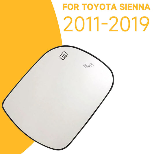 Right heated side mirror lens replacement part for Toyota for Sienna 2011-19.