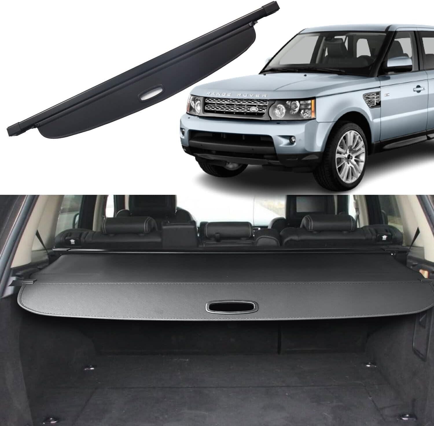 for Range Rover Sport 2006-13 black Rear Trunk Cargo Cover Security Shield Shade