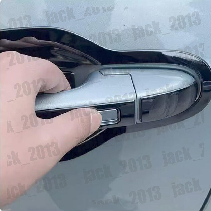for Hyundai Santa Fe 2019-2023 Black Side Door Handle Base Bowl Cup Covers Trims