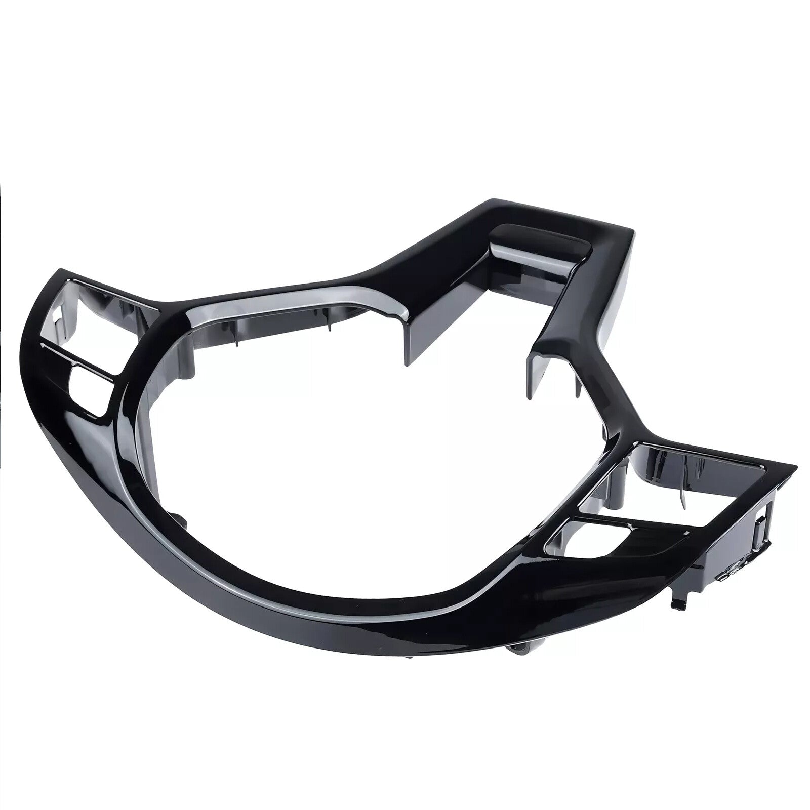 for Mercedes-Benz W204 W212 C E 12-14 Steering Wheel Trim Cover AMG Gloss Black
