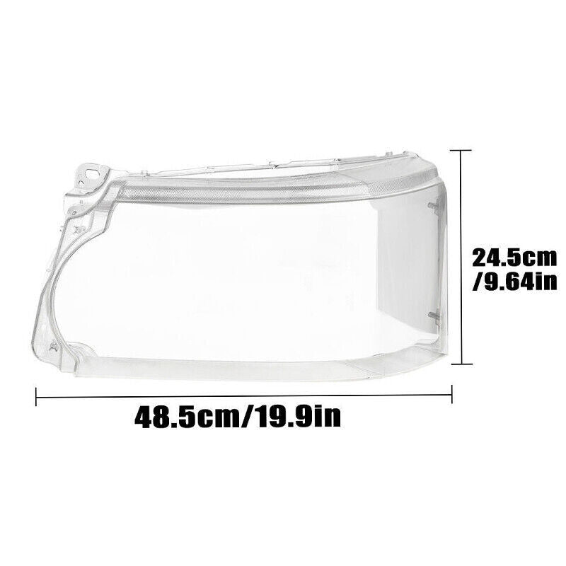 Pair Headlight Lens Cover Clear for Land Rover for Range Rover Sport 2010-2013