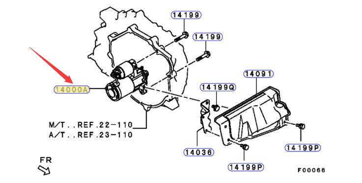 Starter Assy fit for Mitsubishi 2.4L GRANDIS LANCER CS7A CS7W OUTLANDER CU5W