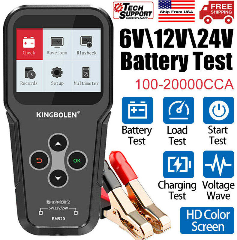 BM520 Battery Tester Diagnostic Tool Scanner Analyzer 12V 24V for Toyota