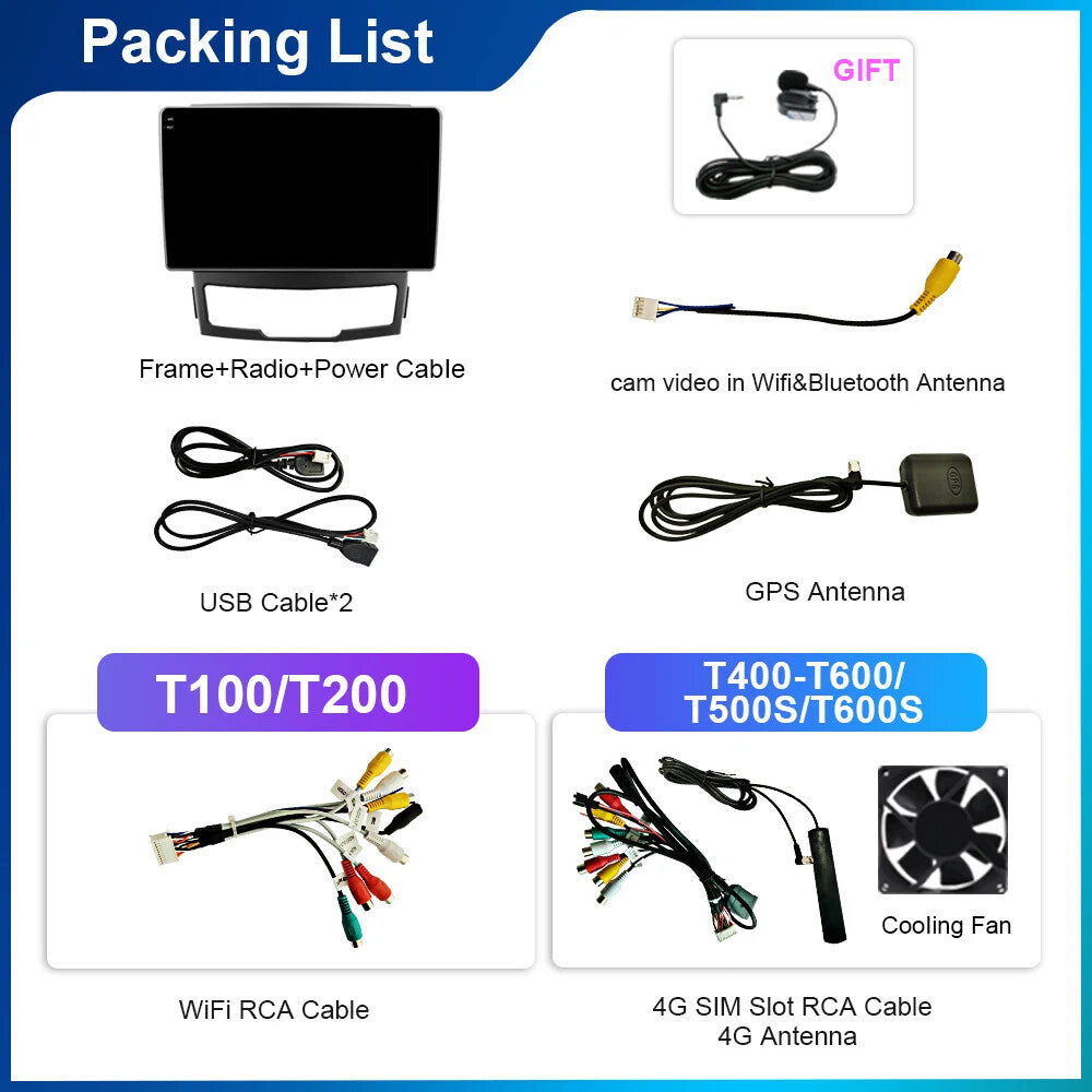 for SsangYong Korando 3 Actyon 2 2010-2013 Android CarPlay Car Radio GPS Player