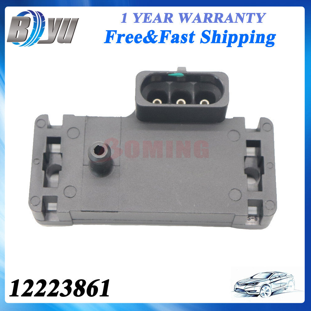 For GM 3 bar 3Bar Manifold Map Sensor Boost Turbo W/ Pigtail Plug Wire 12223861