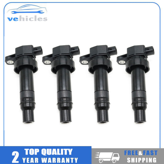 4-Piece Ignition Coil UF636 for Kia Rio Soul for Hyundai for Veloster Accord 1.6L 27301-2B010