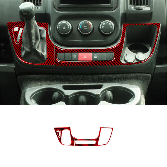 Red Carbon Fiber Gear Shift Out Frame Cover Trim for RAM Promaster 2014-2021