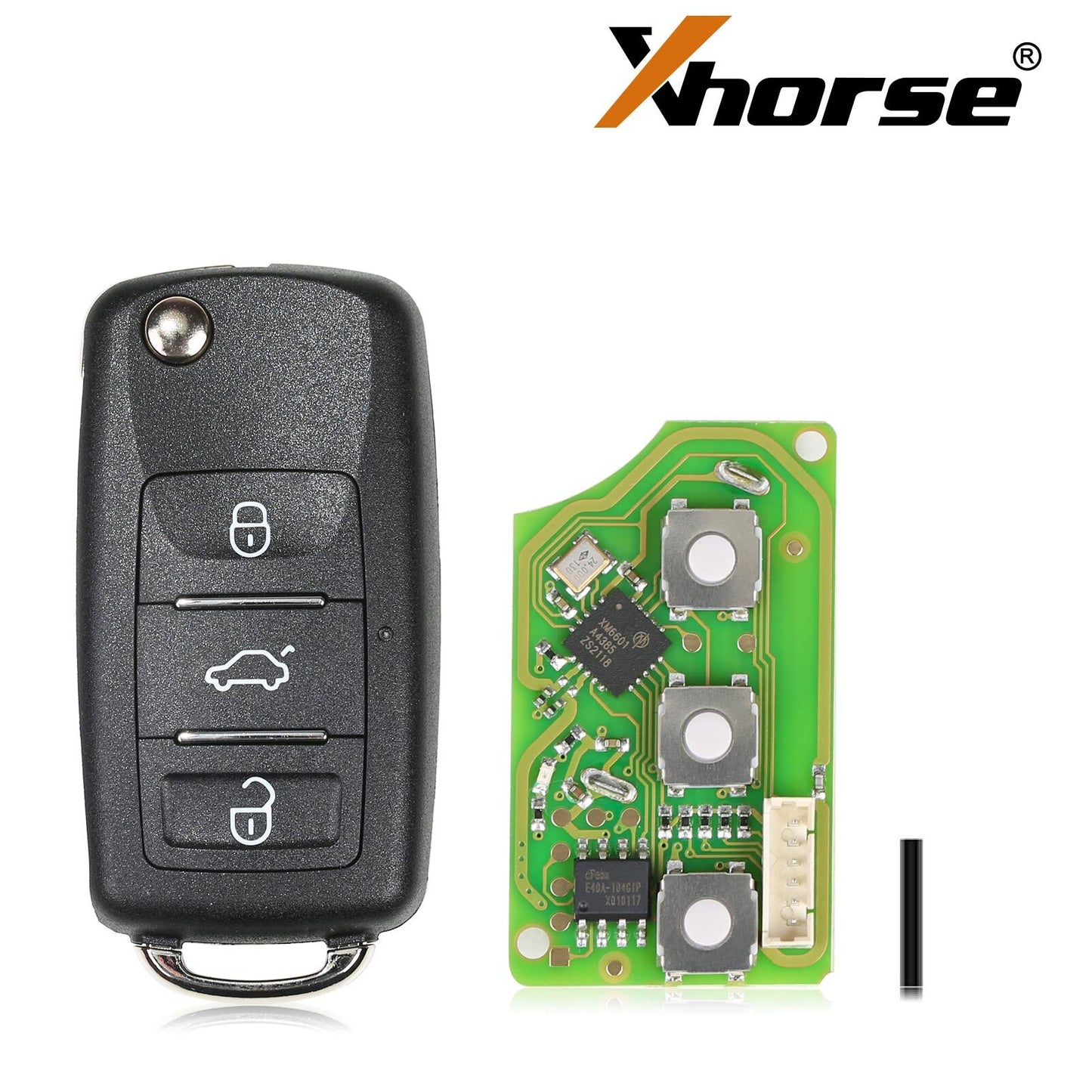 5x XKB510EN Universal Wire Remote Key For V.W B5 Type Flip 3 Buttons
