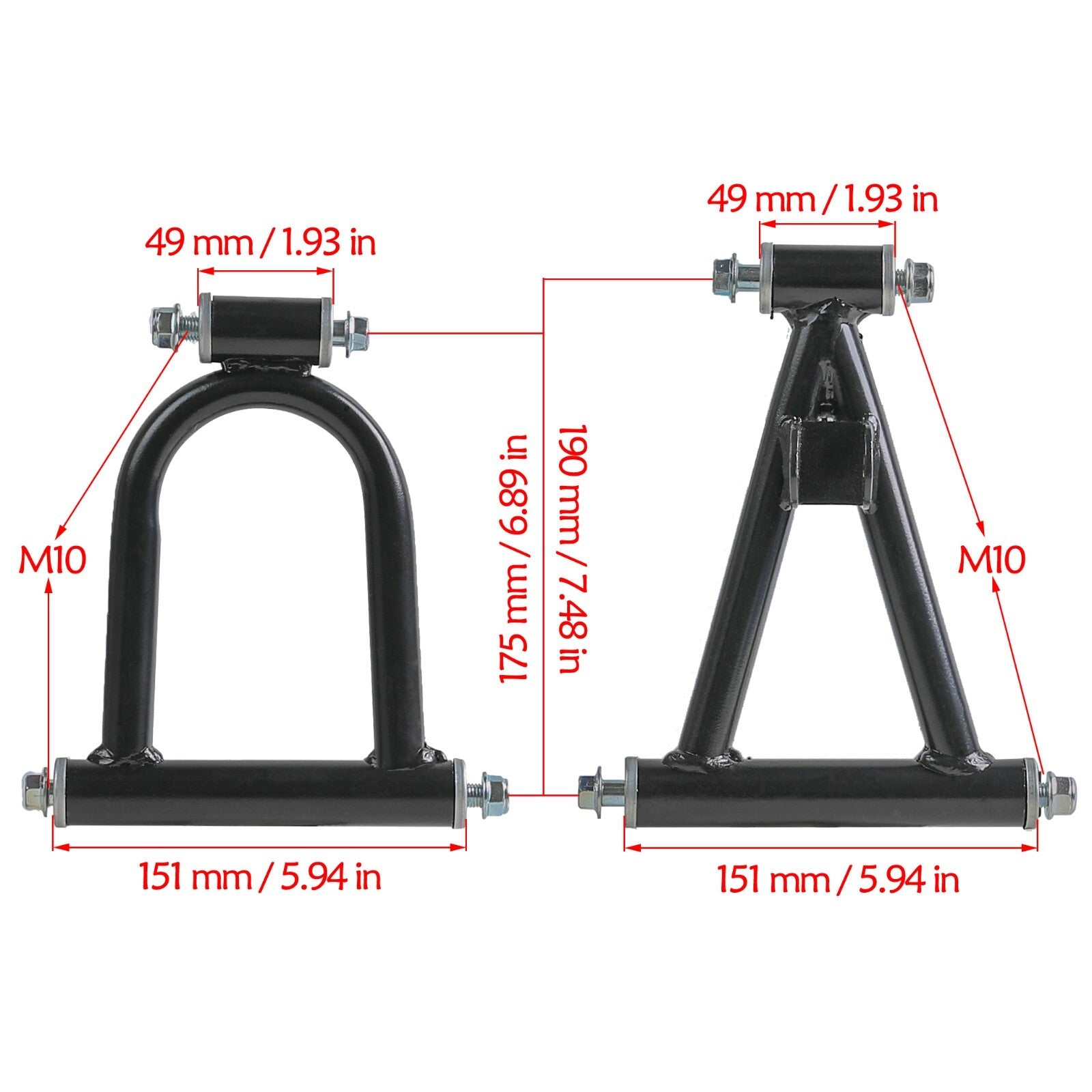 Upper and Lower A-Arm Swing Arm for DIY All-Terrain Vehicles (UTVs), Four-Way Off-Road Vehicles, Dune Off-Road Vehicles, Go-Karts