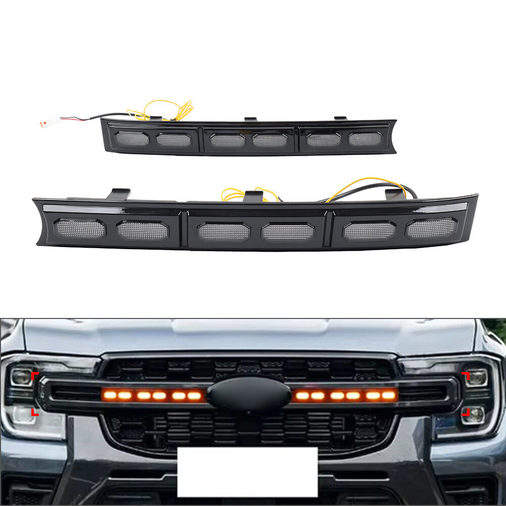 Daytime Running Light Grille Turn Signal Light for Ford Ranger 2023+