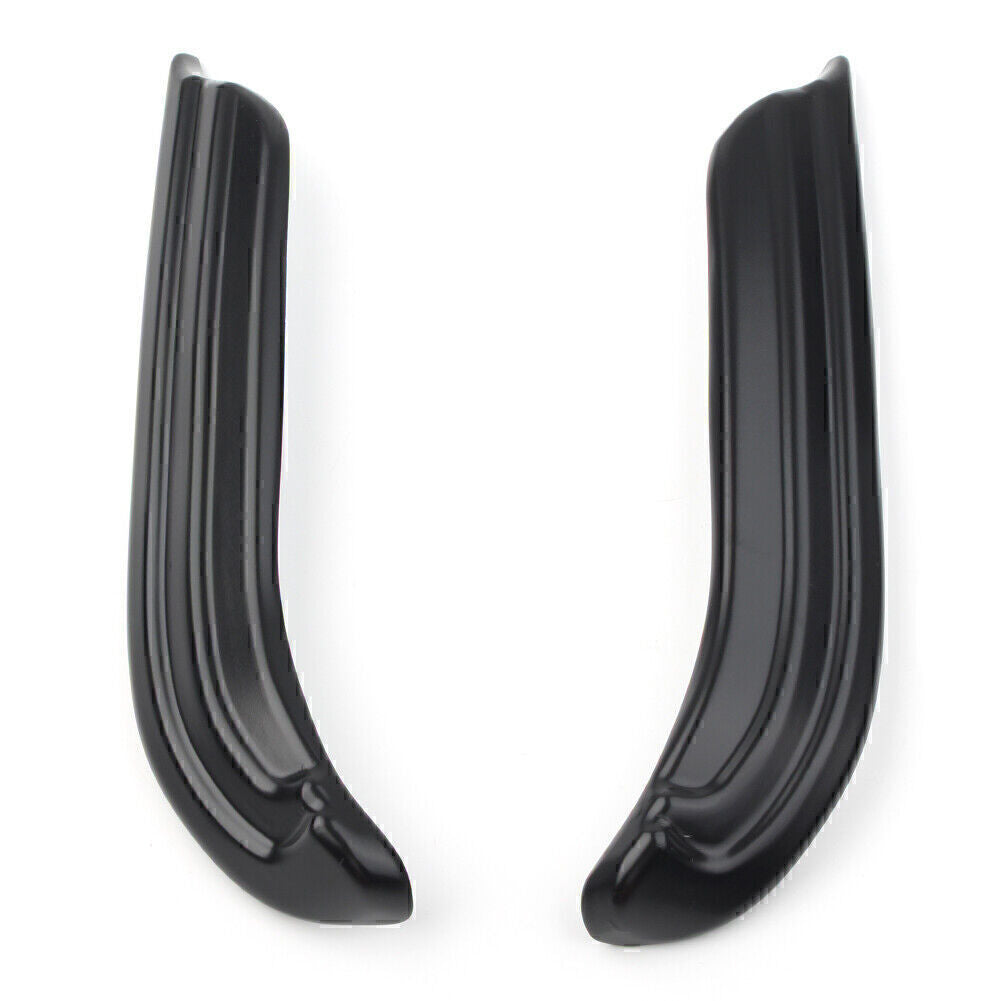 2 Black Off-Shoulder Swing Arm Covers with Accent Decorations for Harley Travel Dressing Tables 09-20