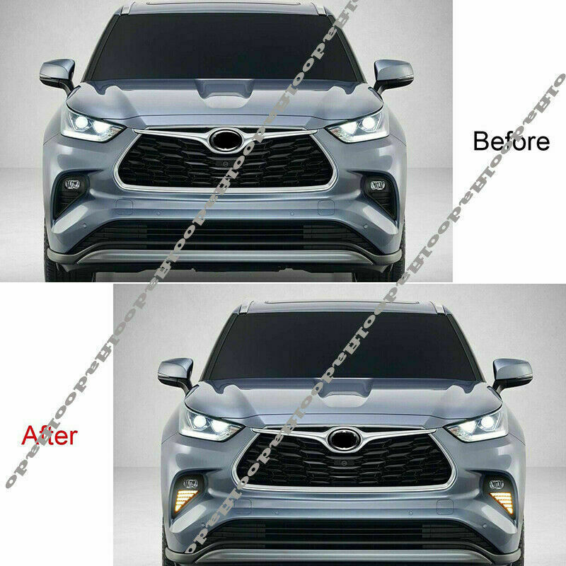 for Toyota Highlander 2020-23 LED Daytime Running Light DRL Turn Signal Fog Lamp