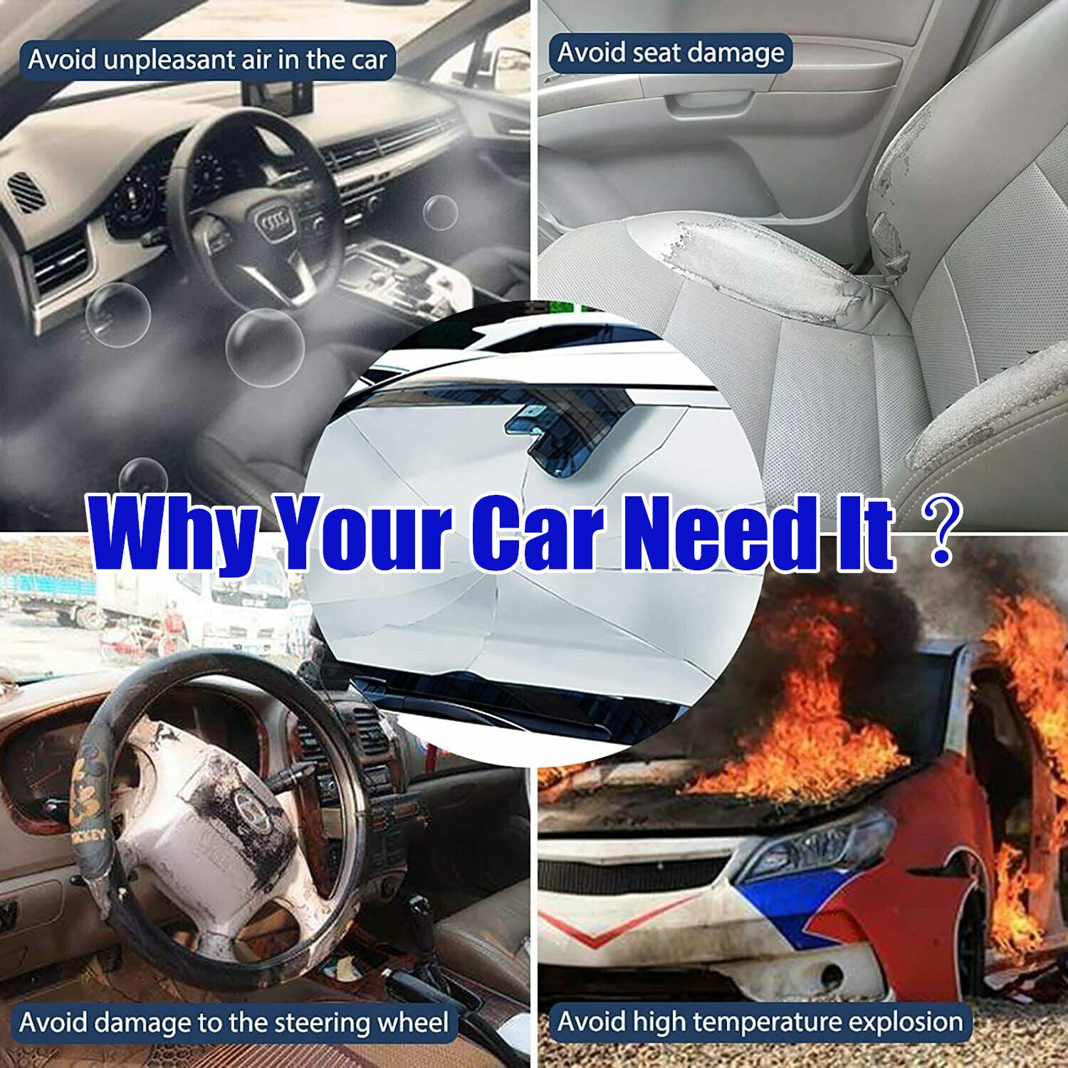 for Toyota Accessory Large Car Windshield Umbrella Sun Shade Cover Protector