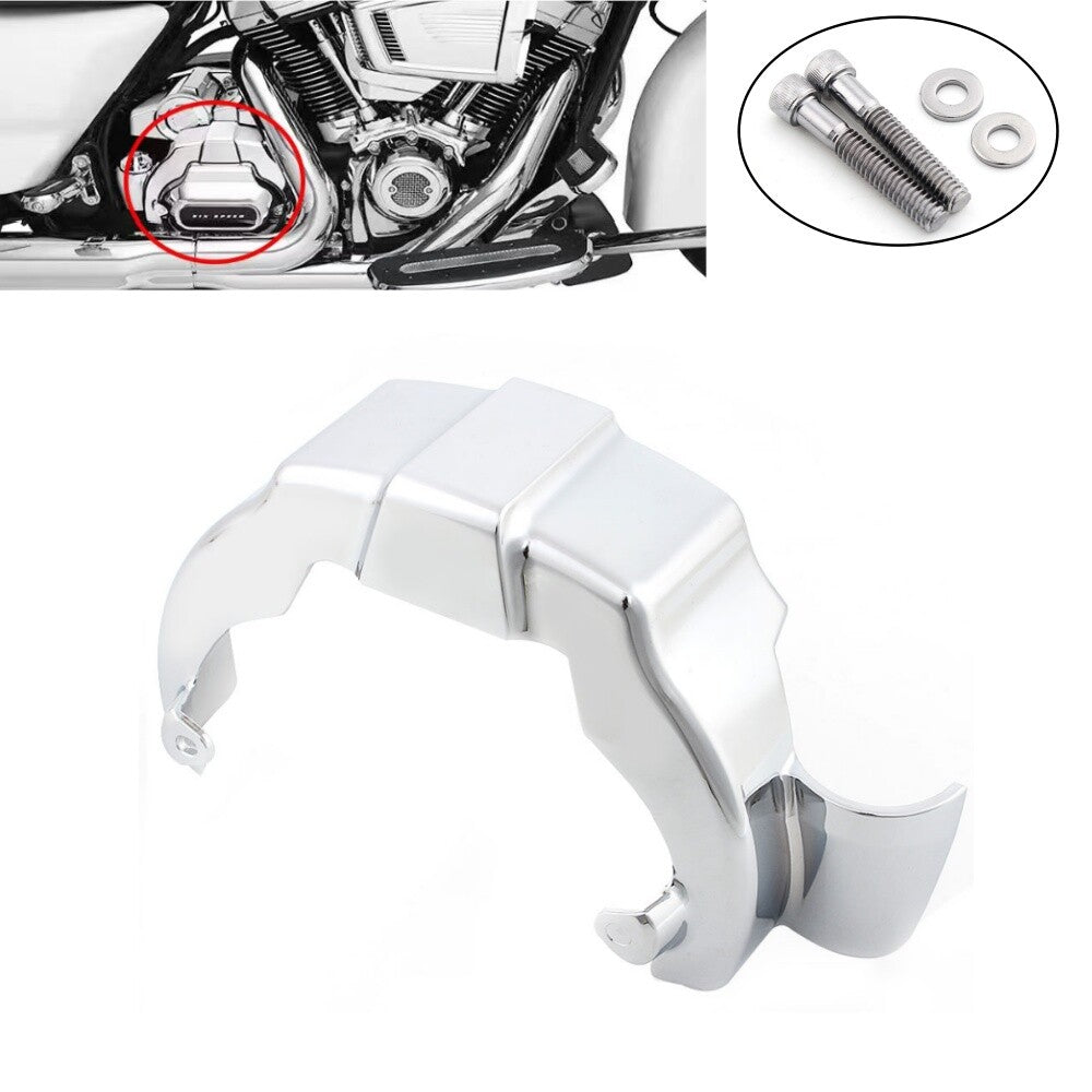 Chrome Precision Transmission Shroud Cover For Milwaukee Eight Engines 2017-2020