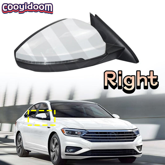 Right for VW for Jetta MK7 2019-20 White Auto Outside Door Rearview Mirror Assembly