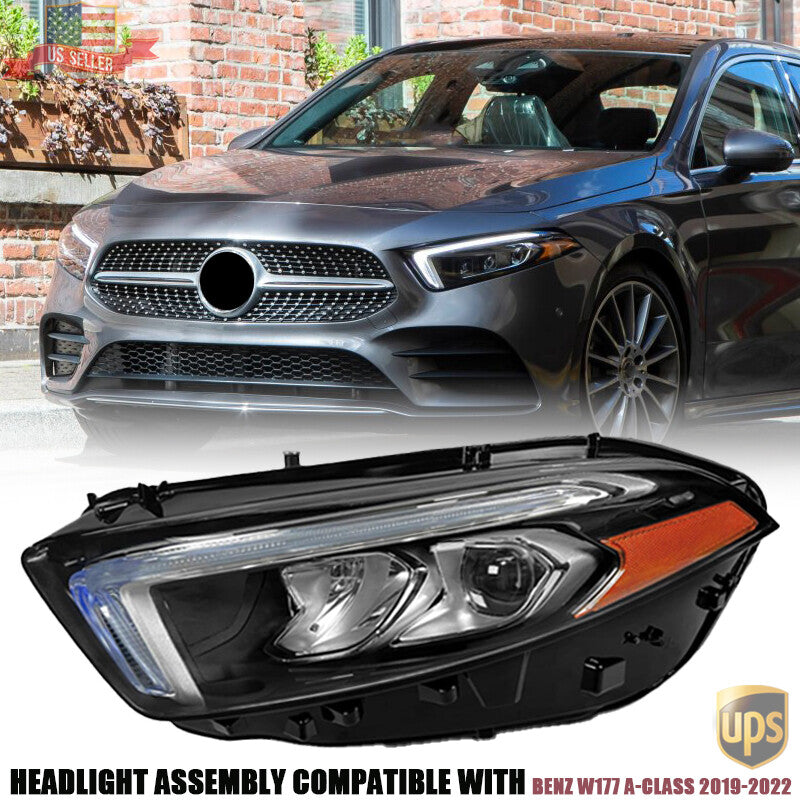 LED Headlight For 2019 2020 2021 2022 for Mercedes-Benz W177 A Class Left Driver