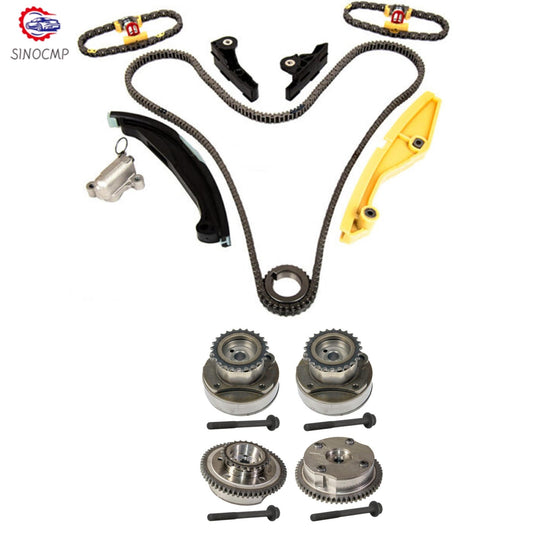 Timing Chain Kit w/ Cam Phaser VVT Fits for Ford for Lincoln Taurus Transit Explorer