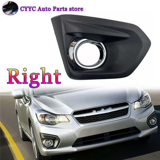 Right Front Fog Light Bezel W/Glossy Black Trim for Subaru Impreza 2012-14