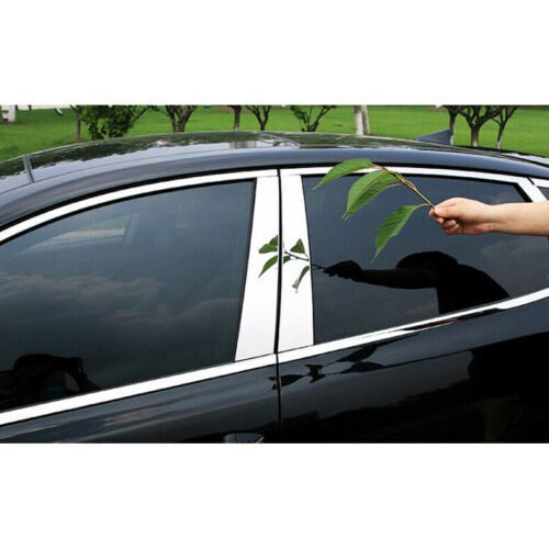 Chrome Pillar Posts for Kia Optima 2016-2020 6Pcs Set Door Trim Mirror Cover Kit