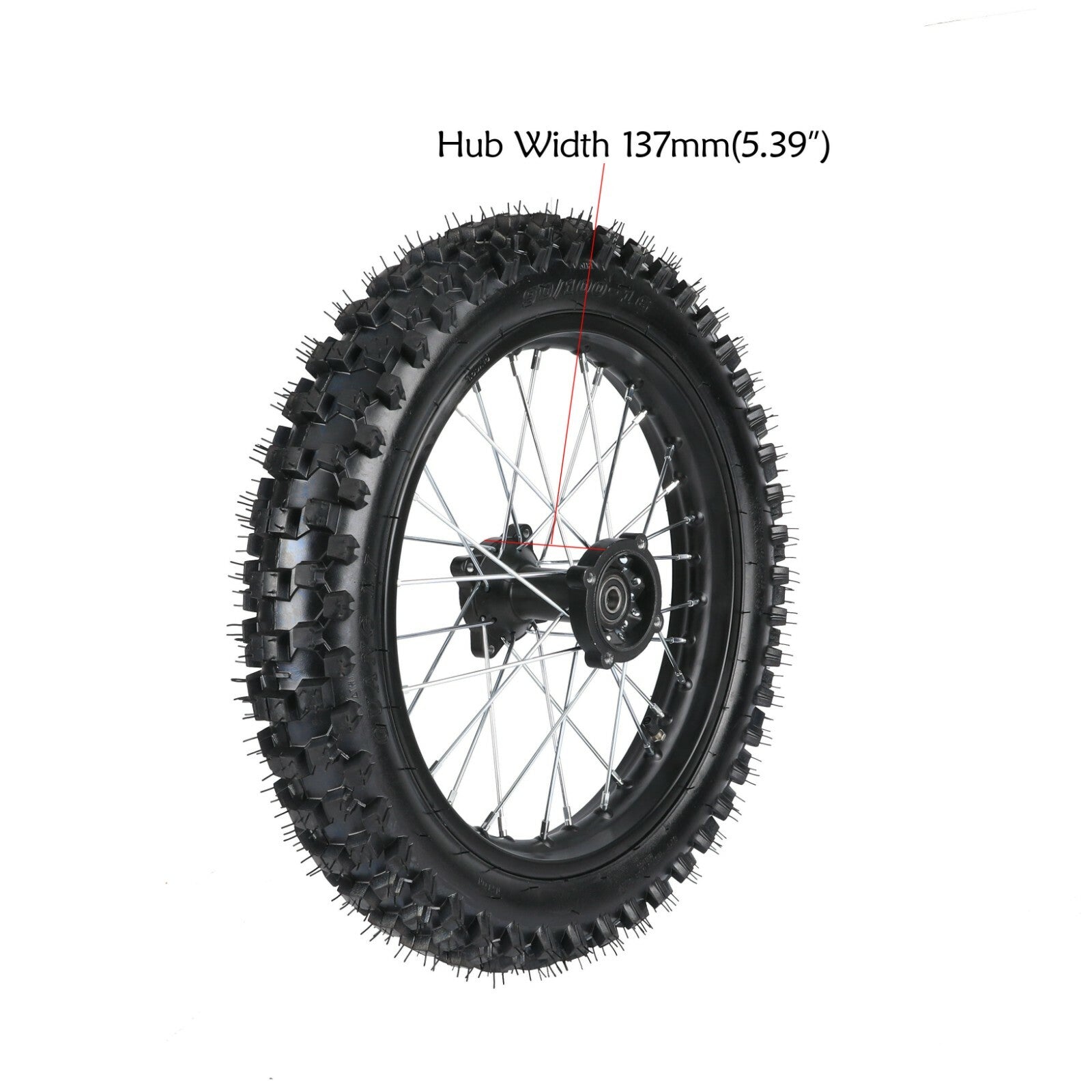90/100-16 Rear Tire Rim + Sprocket for Dirt Pit Bikes TTR125 KX100 CRF100