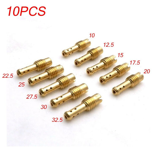 10x Carburetor Jet 8 Bleed Holes For VM/TM/TMX 10, 20, 25 ,32.5 New
