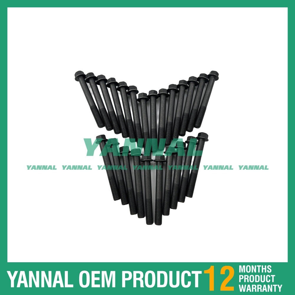 24-piece cylinder head bolt kit for Doosan/DEVELON D1146 engine spare parts