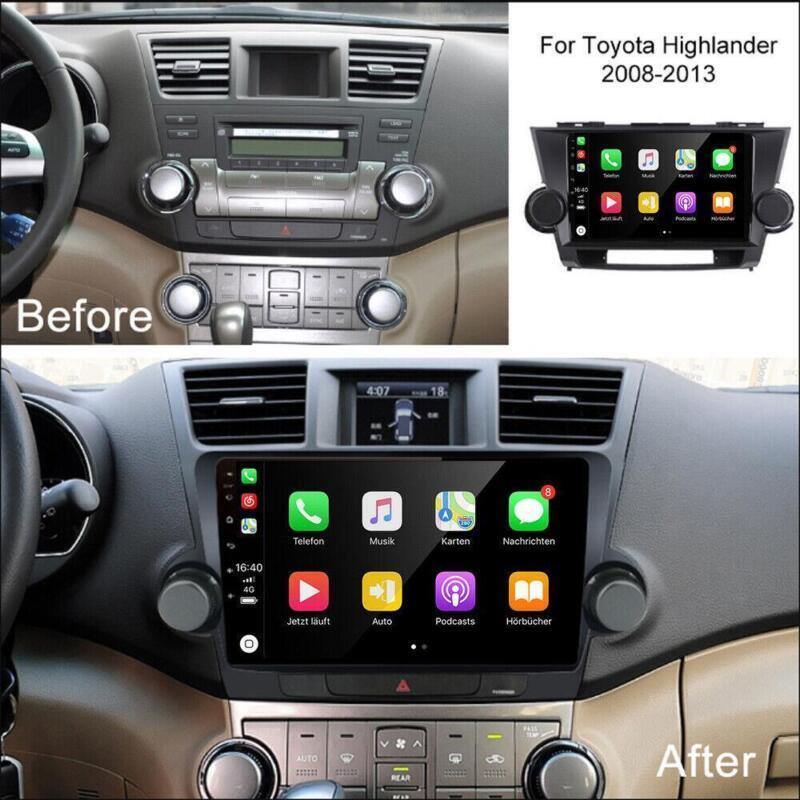 Android Car GPS Radio Stereo Player CarPlay 2+32GB for Toyota Highlander 2008-13