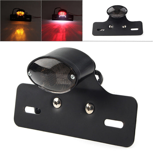 Brake Plate Turn Signal Integrated Tail 12V LED Light Universal Fit Motorcycle