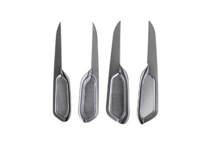 Inner Door Panel Cover Trim 4PCS Fit for Ford Explorer 2016-2019 Matte Silver