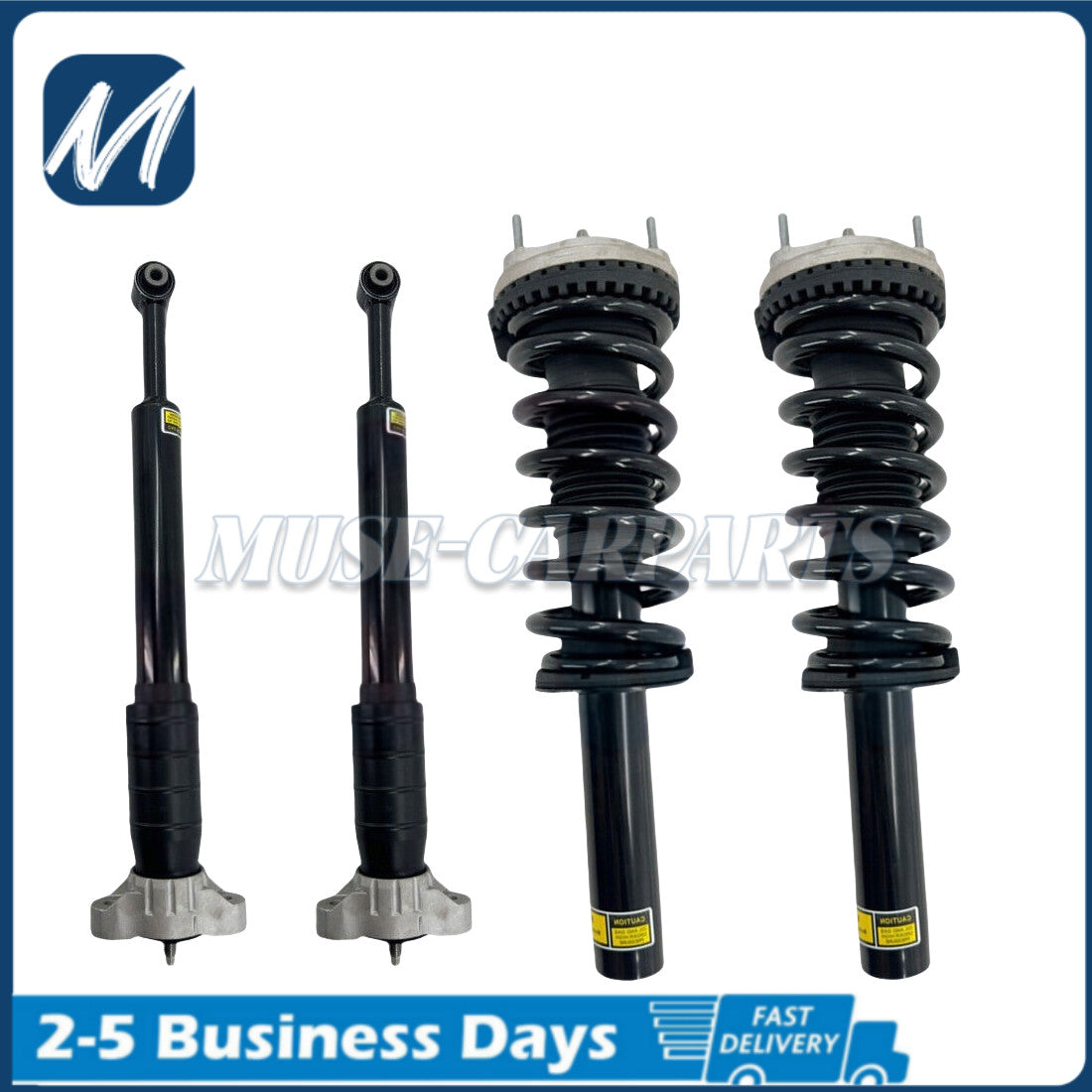 4x Front Rear ABC Hydraulic Shock Struts for Mercedes W220 C215 CL500 CL600 5.5L