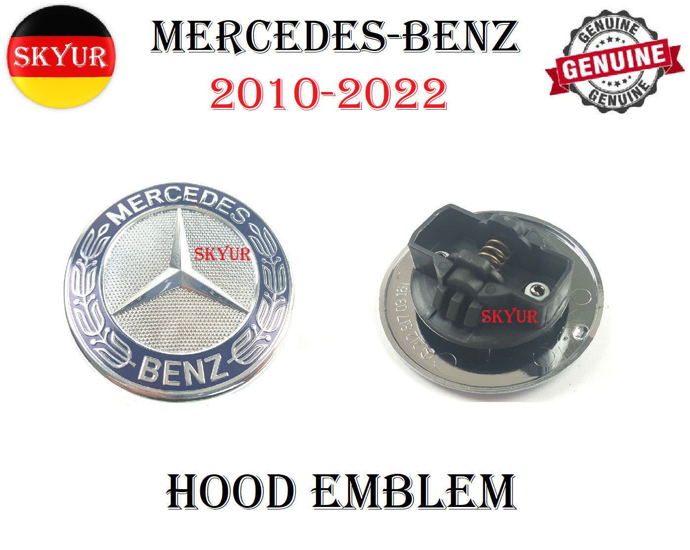 2010-2021 for Mercedes-Benz Car Hood Badges
