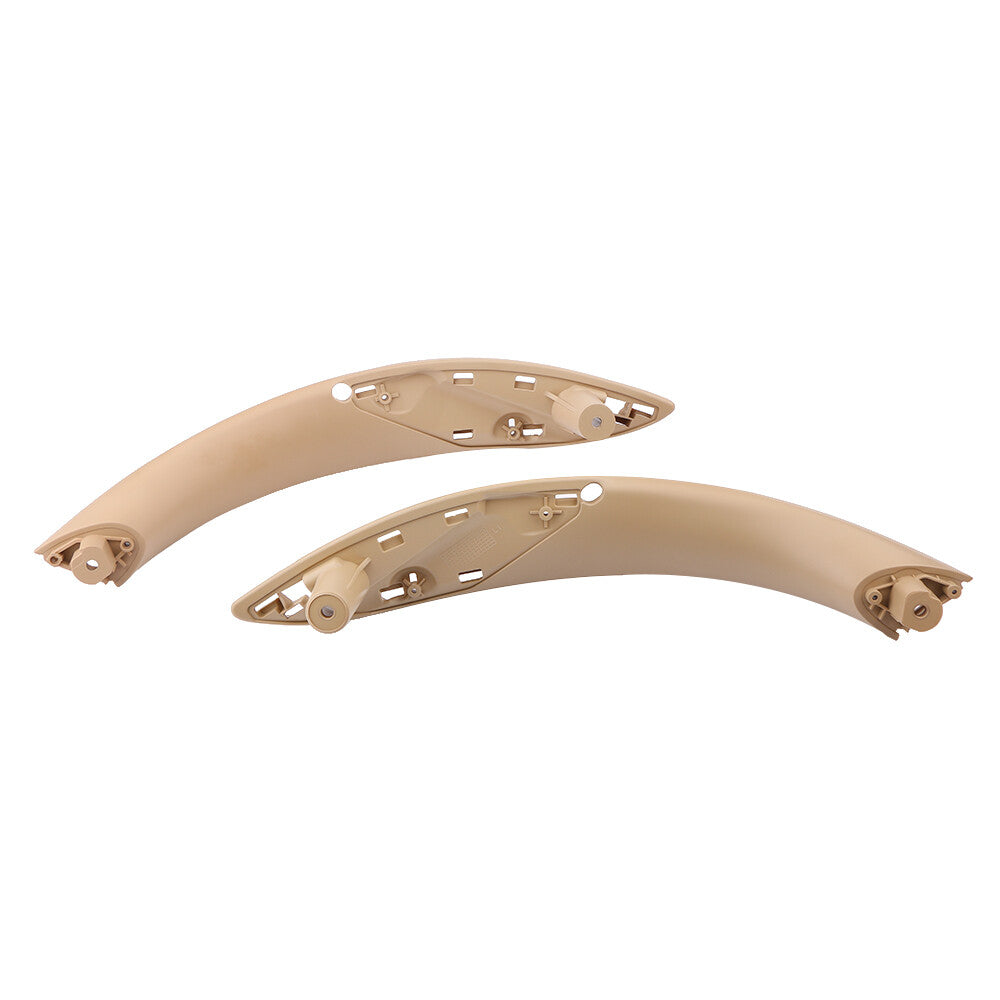 A pair of front beige interior trim door handles (L + R) suitable for 2013-2018 for BMW F30 F80 F31
